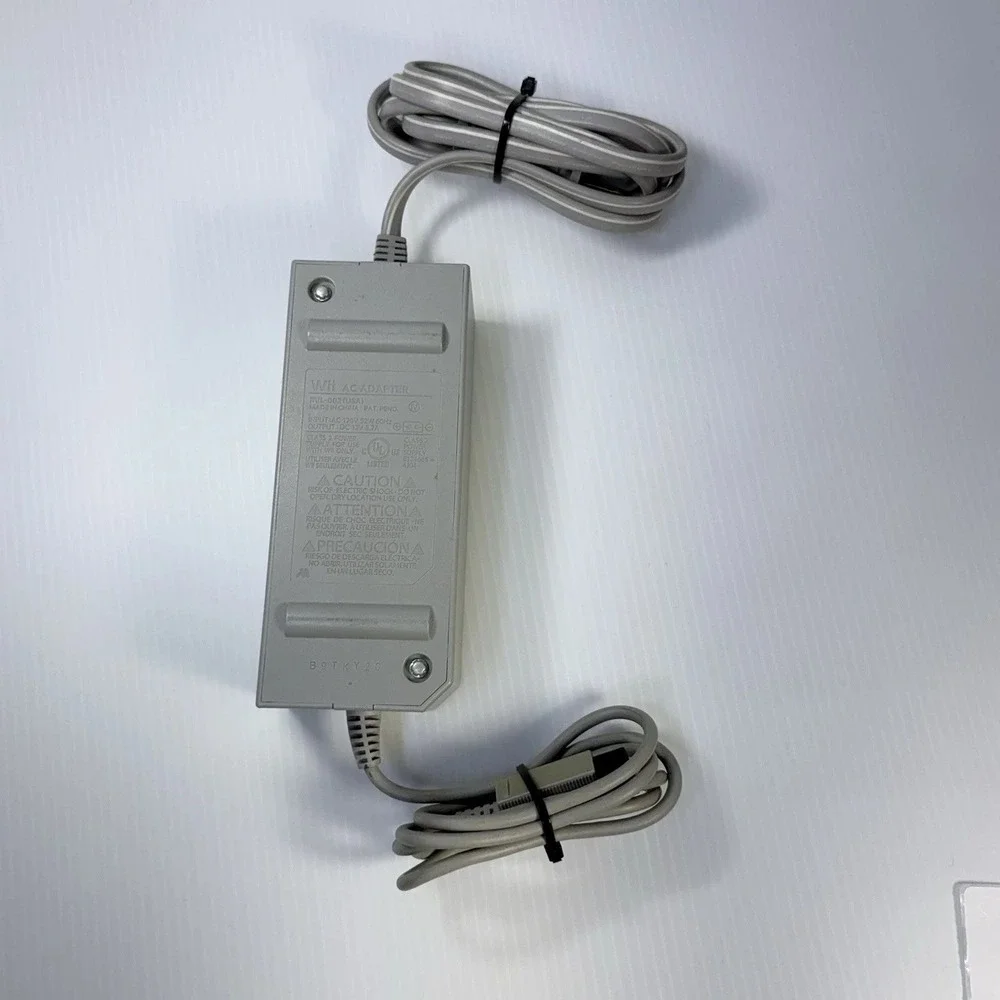 Nintendo Wii AC Power Adapter RVL-002 Original OEM Gray Power Supply Cord